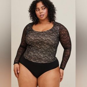 Torrid size 6 lace bodysuit